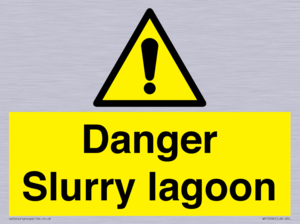 Danger Slurry lagoon